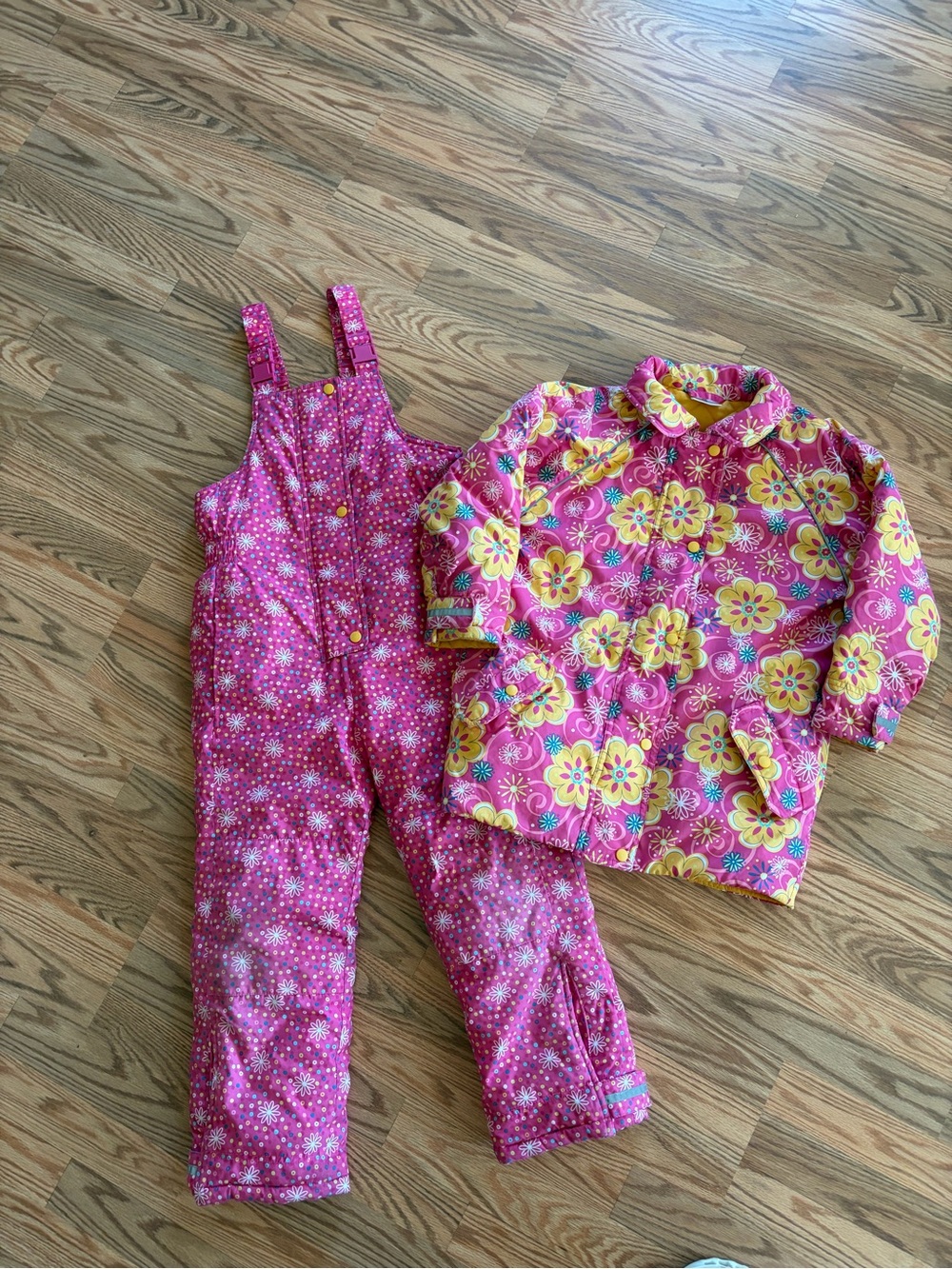 Hanna Andersson size 130 (US 8) snow bibs and jacket
